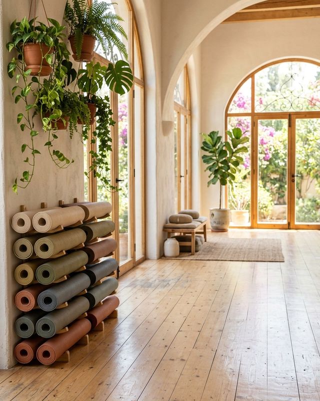 A light-filled yoga studio available to rent by the hour